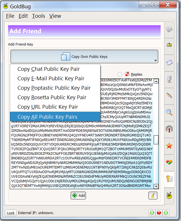 Abbildung: Add Friend/Key